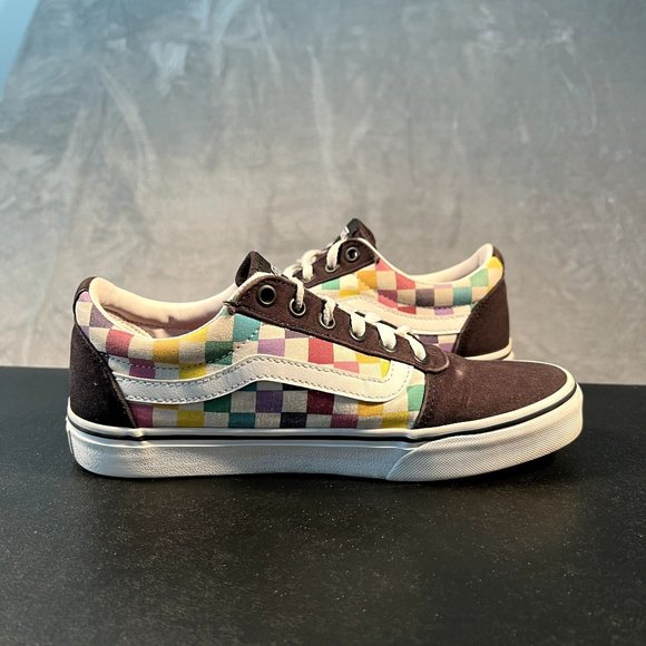 Vans Old Skool Checkerboard Skate Shoes Women's 8 Black Skate Shoes - Picture 6 of 9